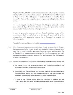 Telephone Number, E-Mail ID and Short Note on discussion with prospective customer
including its KYC (annexed herewith in Ann