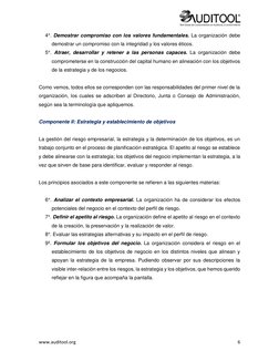 www.auditool.org  (http://www.auditool.org/)
 
6 
4°. Demostrar compromiso con los valores fundamentales. La organización d
