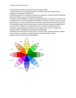 Mauricio Benoist Coach de vida 
6. ¿Hiciste algo o sentías el deseo de hacer o de expresar algo? 
7. ¿Qué información te está