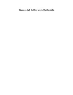 Diversidad Cultural de Guatemala
