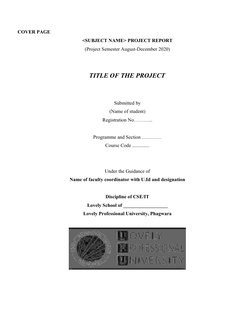 Data Science Minor Project Report | PDF | Information Science ...