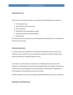 Plant Maintenance Notes.pdf Plant Maintenance: Strategies and Importance | PDF | Mechanical ...