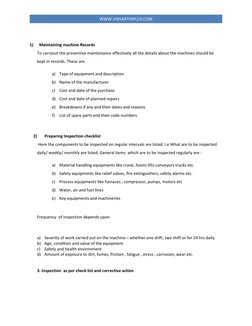 Plant Maintenance Notes.pdf Plant Maintenance: Strategies and Importance | PDF | Mechanical ...