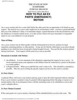 nhjb-2076-fs-instructions
THE STATE OF NEW 
HAMPSHIRE  
JUDICIAL BRANCH 
http://www.courts.state.nh.us 
HOW TO FILE AN EX 
PA