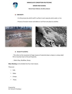 Prepared by: 
Mr. Richard R. Reodique 
IMMACULATE CONCEPTION POLYTECHNIC 
SENIOR HIGH SCHOOL 
Marian Road, Poblacion,