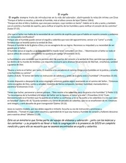 El orgullo
El orgullo siempre trata de introducirse en la vida del adorador, obstruyendo la relación intima con Dios
“Porque