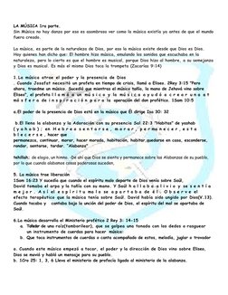 LA MÚSICA 1ra parte.
Sin Música no hay danza por eso es asombroso ver como la música existía ya antes de que el mundo
fuera c