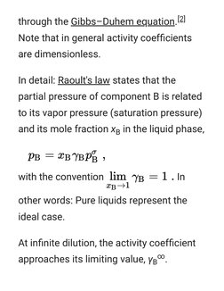 through the Gibbs–Duhem equation. (https://en.m.wikipedia.org/wiki/Gibbs%E2%80%93Duhem_equation)[2]
Note that in general acti