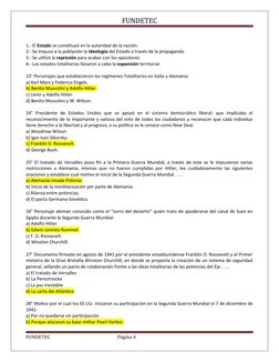 FUNDETEC
1.- El Estado se constituyó en la autoridad de la nación.
2.- Se impuso a la población la ideología del Estado a tra