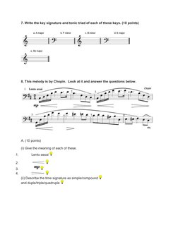 ABRSM Grade 3 Music Theory Practice | PDF | Art