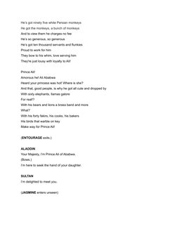He’s got ninety five white Persian monkeys
He got the monkeys, a bunch of monkeys
And to view them he charges no fee
He’s so