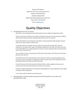 BFP Mission and Vision 2024 Overview | PDF | Fire Safety | Prevention