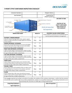 7-Point CTPAT Container Inspection Checklist | PDF | Architectural ...