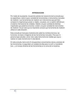 3  
 
 
INTRODUCCION 
Por medio de la presente, me permito solicitar de manera formal la consulta que 
se especificara  sobre