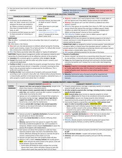 Any one tenant may move for a judicial accounting to settle disputes on 
expenses
Divorce and Ousters
Minority: Rebuttable p