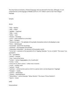 Encantadia Language and Vocabulary Guide | PDF | Fantasy Tropes | Fairies