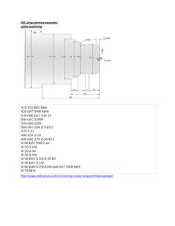 CNC Turning Programming Examples PDF | PDF