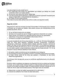 5 
Sociedad de Psicología Aplicada 
 
 
 
 
Las desventajas de esta escala fueron: 
1) Era inadecuada para probar las capacid