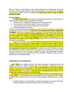 Bayan. In Spain, he and Graciano Lopez Jaena published the La Solidaridad, which was
the organ containing their desires in im