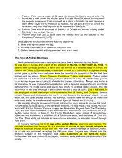 
Teodoro Plata was a cousin of Gregoria de Jesus, Bonifacio's second wife. His
father was a mail carrier. He studied at the