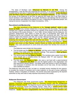 The  ideas  of  Bonifacio  were  influenced  by  Marcelo  H.  del  Pilar.  Among  the
propagandists, it was del Pilar who sup