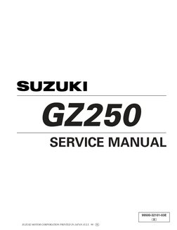 2001 Suzuki GZ250 Service Manual | PDF | Transmission (Mechanics