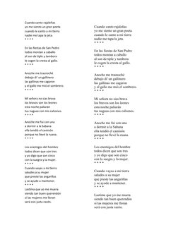 Cuando canto rajaleñas
yo me siento un gran poeta
cuando le canto a mi tierra
nadie me tapa la jeta.
* * * *
En las fiestas d