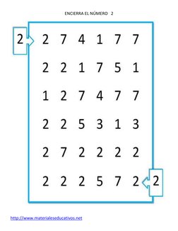 http://www.materialeseducativos.net  (http://www.materialeseducativos.net/)
ENCIERRA EL NÚMERO   2 
 
 
