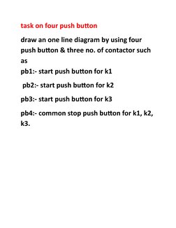 Push Button Drawing.pdf Push Button Control Circuit Diagrams | PDF | Switch | Relay