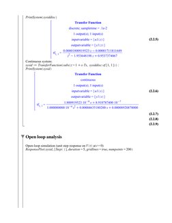 (2.2.8)
(2.2.8)
(2.2.7)
(2.2.7)
(2.2.6)
(2.2.6)
(2.2.9)
(2.2.9)
(2.2.5)
(2.2.5)
Continuous system:
Open loop analysis
Open-lo