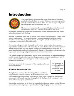 Page -1-
See our website at
www.Troop486.net
for more
information about
our troop!
Introduction
What could be more adventurou