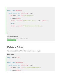 public class DeleteFile {
  public static void main(String[] args) { 
    File myObj = new File("filename.txt"); 
    if (myO