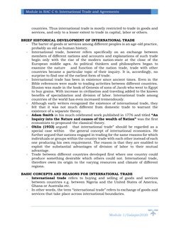 Introduction to International Trade Module | PDF | Trade | Value ...