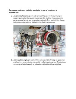Overview of Aerospace Engineering | PDF | Spacecraft Propulsion ...