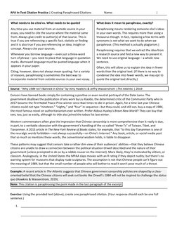 APA In-Text Citation Practice | Creating Paraphrased Citations  
Name:   
 
 
 
| 
 
Source: “Why 1984 Isn't Banned in China”