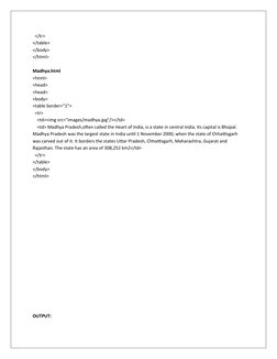 </tr>
</table>
</body>
</html>
Madhya.html
<html>
<head>
<head>
<body>
<table border="1">
  <tr>
    <td><img src="images/m