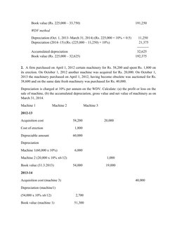 Depreciation Problems and Solutions Guide | PDF | Book Value | Depreciation