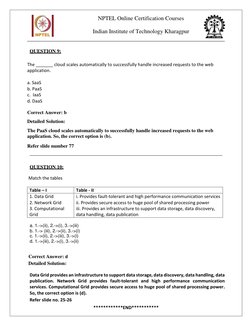 NPTEL Cloud Computing Week 1 Assignment | PDF | Platform As A Service ...