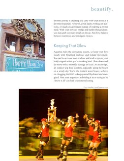 beautify. 
favorite activity is ordering a la carte with your posse at a 
favorite restaurant. However, you’ll easily overlo