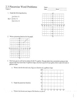Piecewise Functions Word Problems | PDF