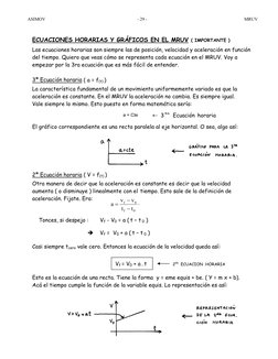 Fórmulas y Conceptos de MRUV | PDF | Aceleración | Velocidad