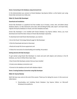 Oracle Database 11g XE Self-Study Guide | PDF | Command Line Interface ...
