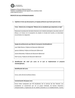 Pedagogía en Educación Diferencial Advance
Práctica IV: Accesibilidad Curricular segundo ciclo y enseñanza media
Jocelyn Moen