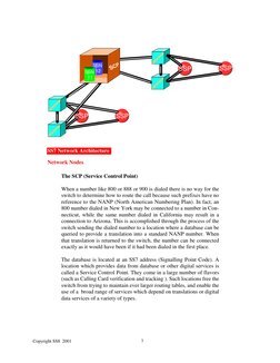 Copyright SS8  2001                                                             7
The SCP (Service Control Point)
When a numb