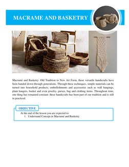 Macramé and Basketry History Timeline | PDF | Crafts | Handicrafts