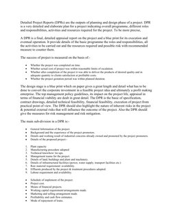 Dpr Developing Comprehensive Guide to DPR Preparation | PDF | Electric Power ...