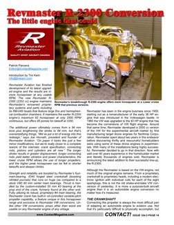 CONTACT! ISSUE 104.5 PAGE 14
www.ContactMagazine.com 
Patrick Panzera 
Editor@ContactMagazine.com
Introduction by Tim Kern 
i