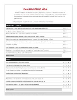 (http://thecompoundeffect.com)EVALUACIÓN DE VIDA
Enfrenta la verdad. No hay respuestas incorrectas, no hay calificación, ni