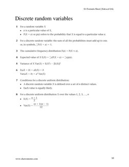 S1 Formulas Edexcel IAL S1 Formula Sheet | PDF | Technology & Engineering