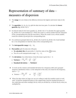 S1 Formulas Edexcel IAL S1 Formula Sheet | PDF | Technology & Engineering